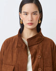 Dorian Cropped Jacket - Brown