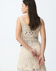 Elie Crochet Top - Beige