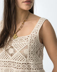 Elie Crochet Top - Beige