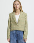 Joli Crop Blazer - Green