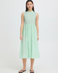 Locy Stripe Dress - Green