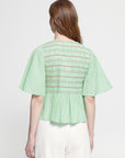 Locy Stripe Blouse - Green