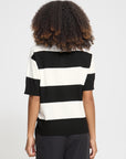 Lulu Knit Polo - Blk/White