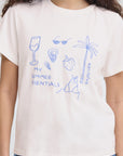 Novola Print T - White