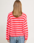 Misha Stripe Knit - Pink/Red