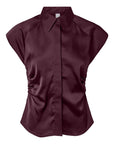 Pella satin shirt - Purple