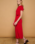 Cherry Tie Dress - Red