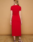 Cherry Tie Dress - Red