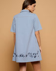 Cala Shirt Dress - Denim Blue