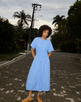 Gwenda Midi Dress - Blue