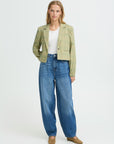 Joli Crop Blazer - Green