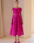 Cruz Lace Dress - Fuschia