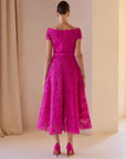 Cruz Lace Dress - Fuschia