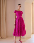 Cruz Lace Dress - Fuschia