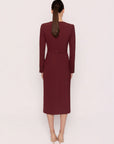 Sorel Midi Dress - Burgundy