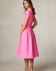 Rick Rack Midi Dress - Pink