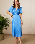 Jenny Wrap Dress - Blue