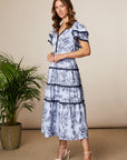 The Lyra Dress - Blue/Black
