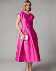 Grace Pleat Dress - Pink