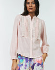 Ariell Lace Shirt - Pink
