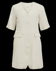 Averly Blazer Dress - Cream