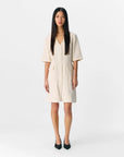 Averly Blazer Dress - Cream