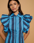 Balear Stripe Top - Blue
