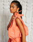 Tangerine Bow Mini Bag