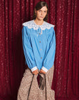 Azurite Collar Blouse