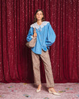 Azurite Collar Blouse