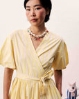 Molly Wrap Dress - Lemon