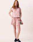 Georgie Gingham Gilet - Pink