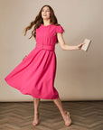 The Charlotte Dress - Fuschia