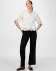 Cornelia Bow Top - White