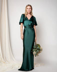 Lauren BM Dress w/ Sleeve - Satin