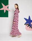 Menton Stripe Maxi Dress