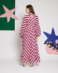 Menton Stripe Maxi Dress