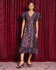 Fortunes Print Midi Dress