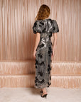 Gala Floral sequin maxi dress