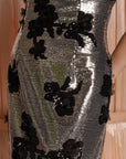 Gala Floral sequin maxi dress