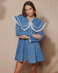 Dapple Mini Dress - Denim