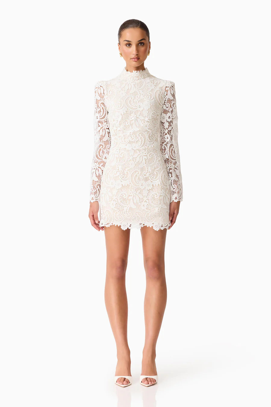 chinese dress ladies Cora Lace Mini Dress