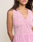 Eliza Gingham Dress - Pink