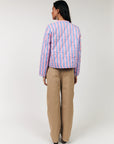 Emilia Stripe Jacket - Pink/Blue