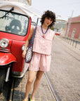 Georgie Gingham Shorts - Pink