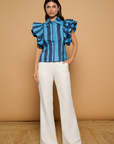 Balear Stripe Top - Blue