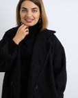 Jean Midi Coat - Black