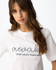 Kaya Open Back T - White