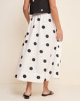 Kitty Polka Midi Skirt