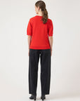 Lena Knitted Pullover - Red
